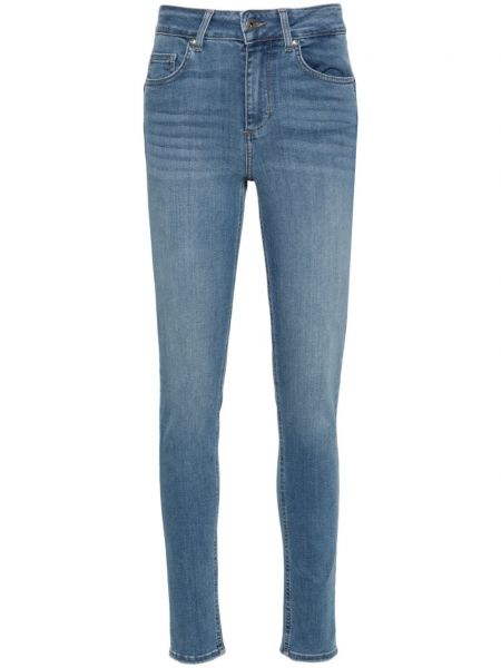 Skinny fit džínsy s vysokým pásom Liu Jo modrá