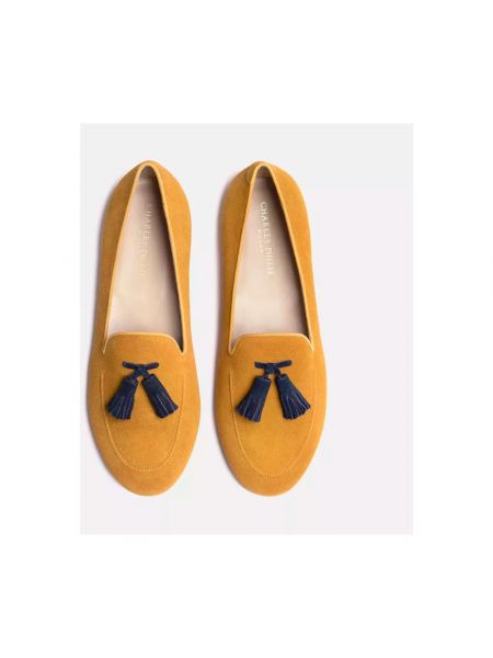 Loafers de ante de cuero Charles Philip Shanghai amarillo