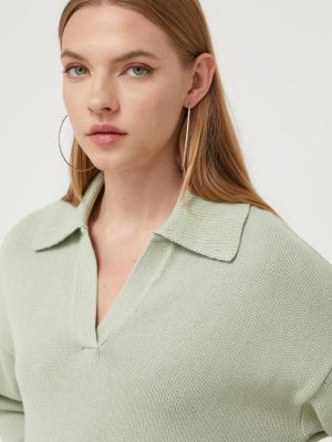 Pamučni pulover Hollister Co. zelena