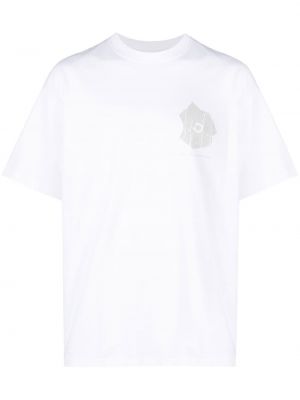Тениска с принт с кръгло деколте Objects Iv Life бяло