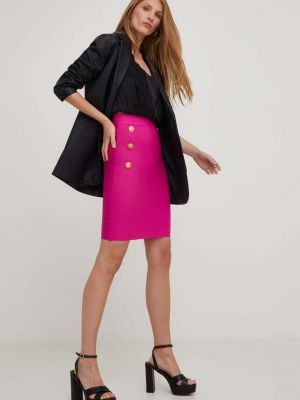 Mini sukně Answear Lab růžové