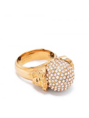 Ring mit kristallen Versace gold