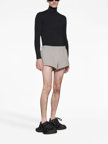 Shorts en coton Balenciaga gris