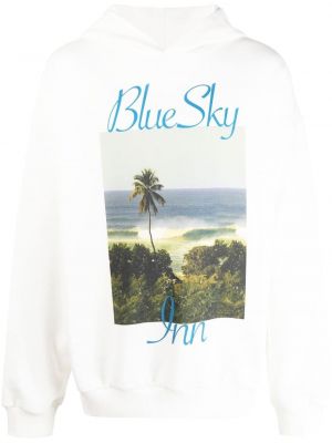 Βαμβακερός φούτερ με κουκούλα με σχέδιο Blue Sky Inn