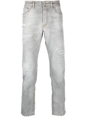 Bavlnené džínsy s rovným strihom Pmd sivá