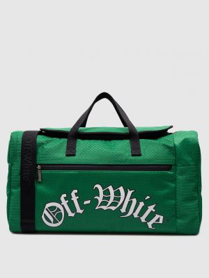 Зеленая дорожная сумка Off-white