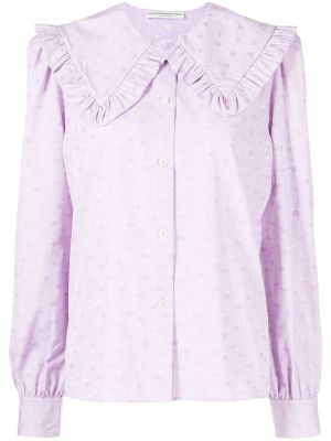 Bluză cu model floral cu imagine Alessandra Rich violet