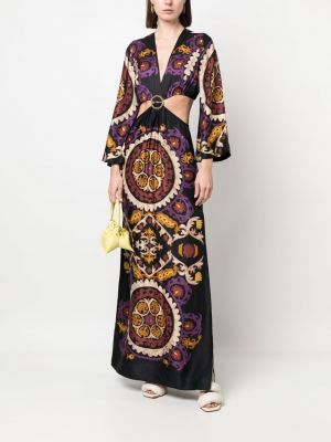 Robe longue à fleurs Ba&sh noir
