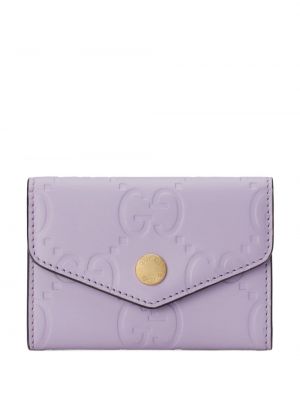 Bőr pénztárca Gucci lila