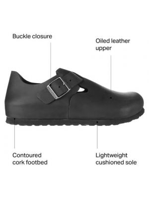 Кожаные ботинки Birkenstock черные