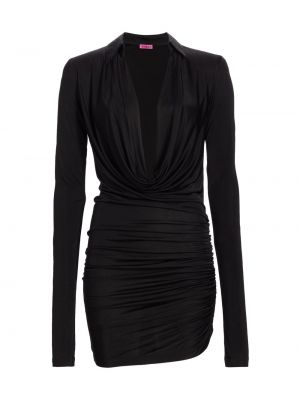 Платье мини с длинным рукавом Gauge81 черное