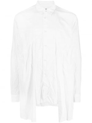 Koszula drapowana Comme Des Garcons Homme Plus biała