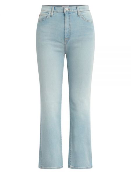 Укороченные прямые джинсы Noa с высокой посадкой Hudson синий