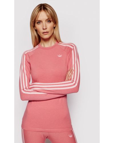 Slim fit halenka Adidas růžová