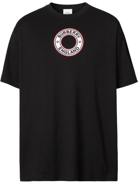 Camiseta con apliques Burberry negro