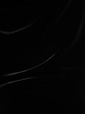 Aksamitny top z długim rękawem Alexandre Vauthier czarny