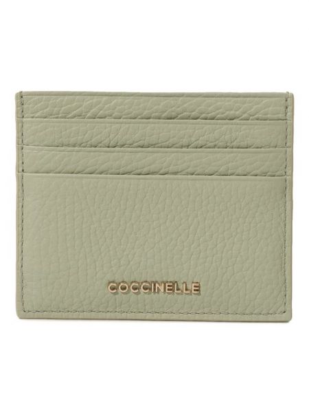 Кожаный кошелек Coccinelle зеленый