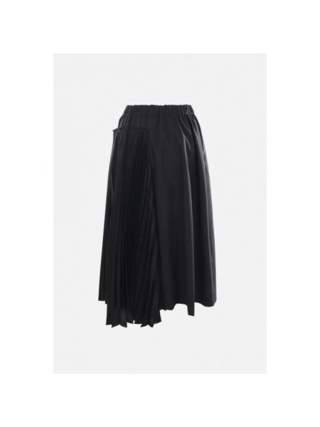 Falda midi de lana Noir Kei Ninomiya negro