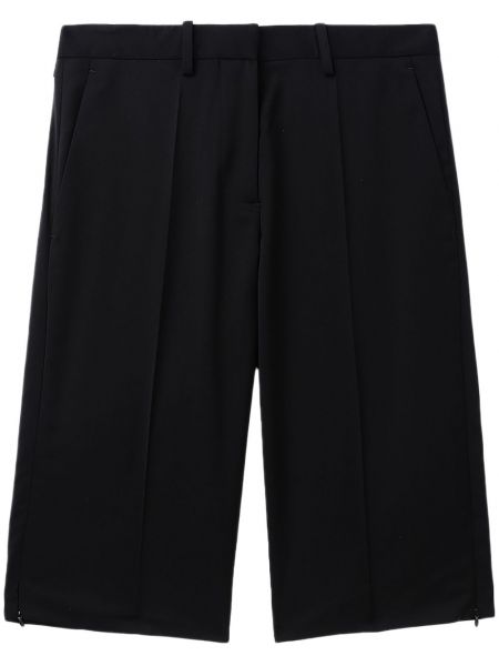 Pantaloni scurți plisate Helmut Lang negru