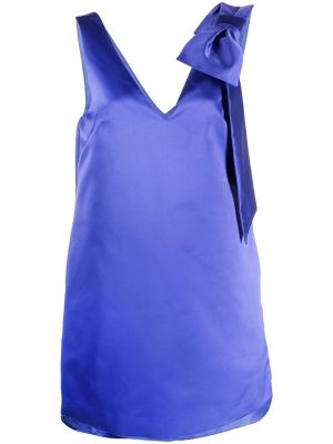 Ärmelloses kleid mit schleife P.a.r.o.s.h. blau