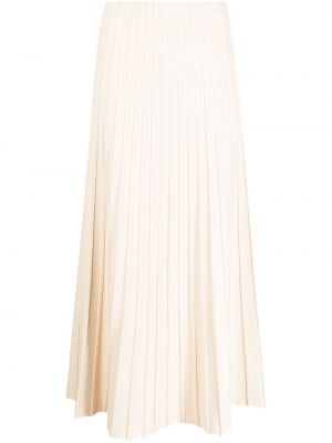 Plisovaná midi sukňa By Malene Birger biela