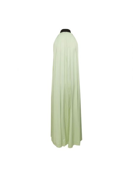 Sukienka długa Salvatore Ferragamo zielona
