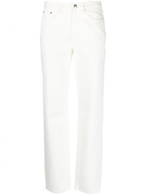 Straight fit džíny s vysokým pasem A.p.c. bílé