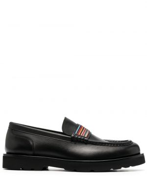 Pantofi loafer din piele cu dungi Paul Smith negru