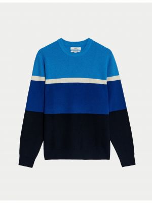 Pruhovaný sveter Marks & Spencer modrá