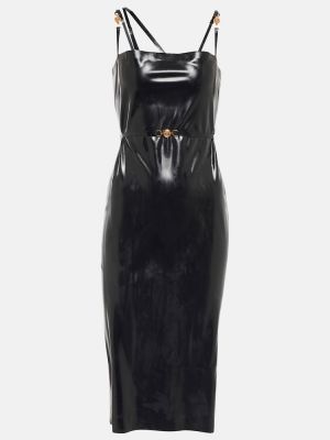 Midi šaty Versace čierna