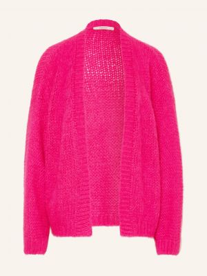 Dzianinowy sweter oversize Summum Woman różowy