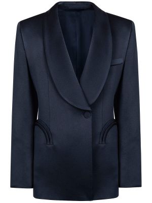 Viszkóz szatén dzseki Blazé Milano kék