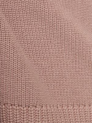 Suéter desgastado de algodón de punto Laneus rosa