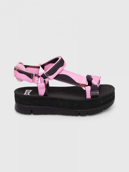 Sandale s platformom Camper ružičasta