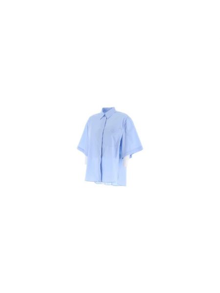 Blusa con bordado de algodón Herno azul