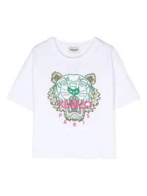 T-shirt för tjejer Kenzo Kids vit