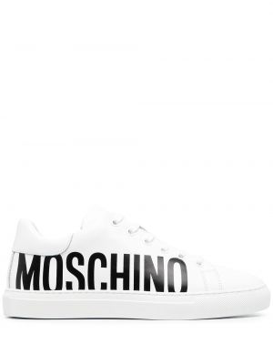 Sneaker mit print Moschino weiß