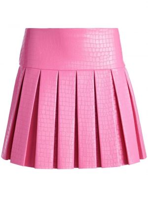Plisovaná sukně s vysokým pasem na zip z polyesteru Alice + Olivia - růžová