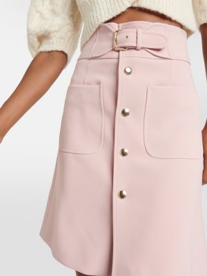 Φούστα mini με ψηλή μέση από ζέρσεϋ Redvalentino ροζ