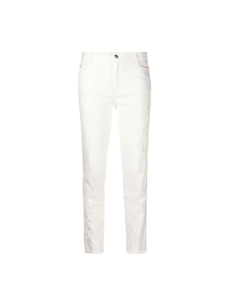 Białe jeansy skinny Ermanno Scervino