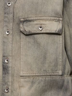 Giacca di jeans con frange Rick Owens Drkshdw