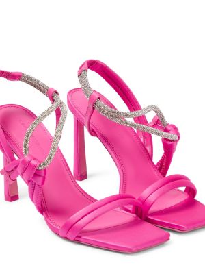 Saténové sandály Simkhai růžové