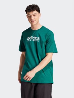 Футболка вільного крою Adidas Sportswear зелена