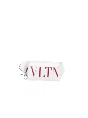 Torba podróżna skórzana Valentino Vintage biała