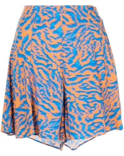 Plissert trykt shorts Ps Paul Smith oransje