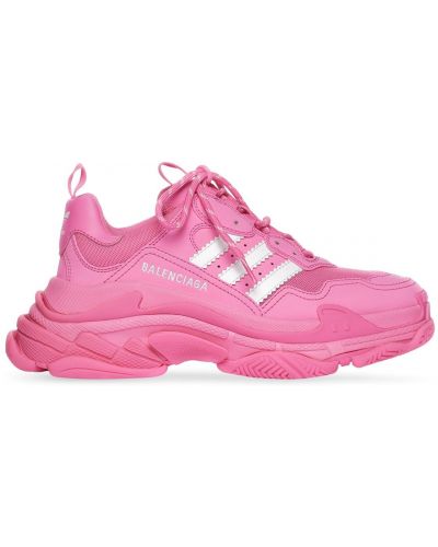 Műbőr bőr sneakers Balenciaga Triple S rózsaszín