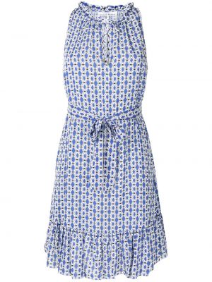 Mini vestido con estampado con estampado geométrico Heidi Klein azul