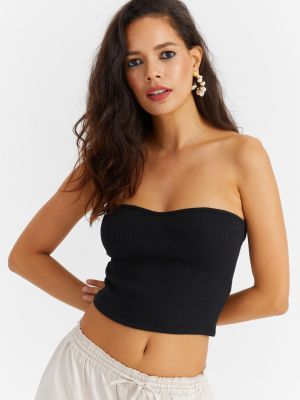 Bluzka slim fit Cool & Sexy czarna