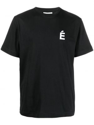 Тениска с принт Etudes черно
