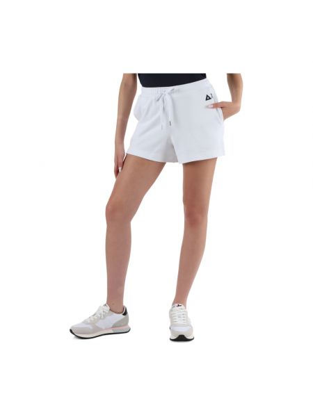 Pantalones cortos de algodón Sun68 blanco